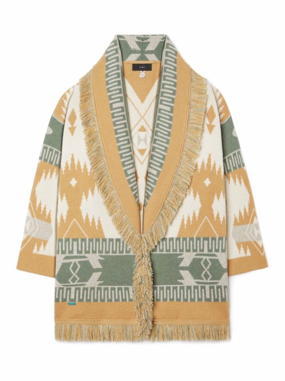 ALANUI Icon Jacquard Cardigan in Off White Multicolor, Size Medium - Picture 5 of 5